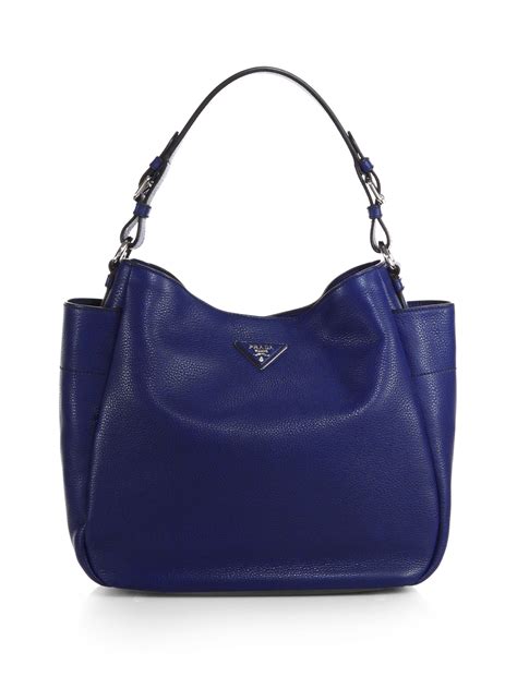 prada blue hobo|prada hobo bag women.